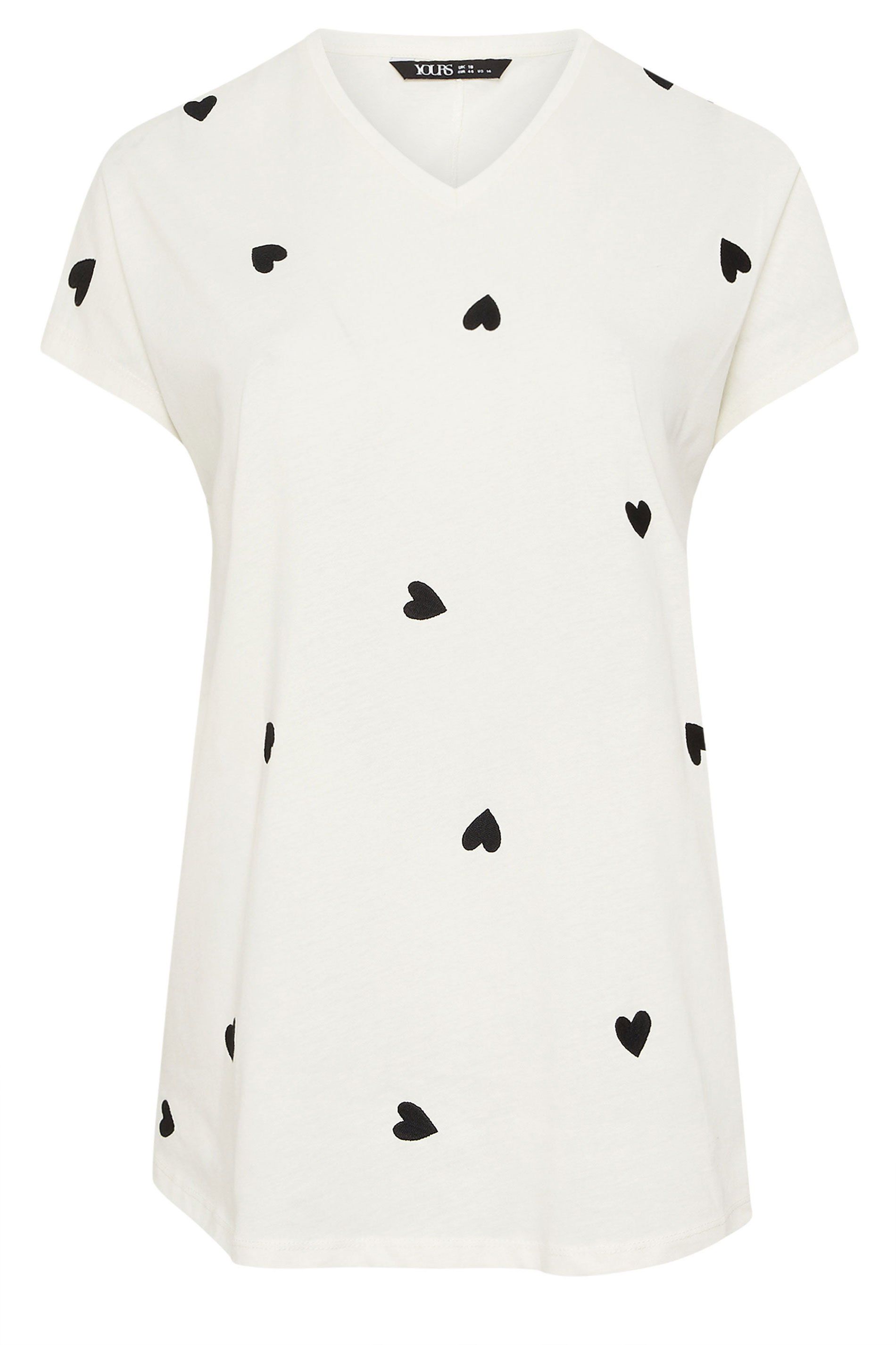 Yours Heart Embroidered T-Shirt