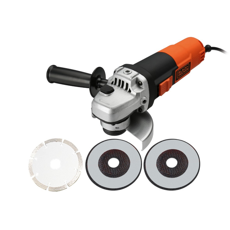 Meuleuse d'angle électrique KG911KDG-QS 900 W BLACK DECKER