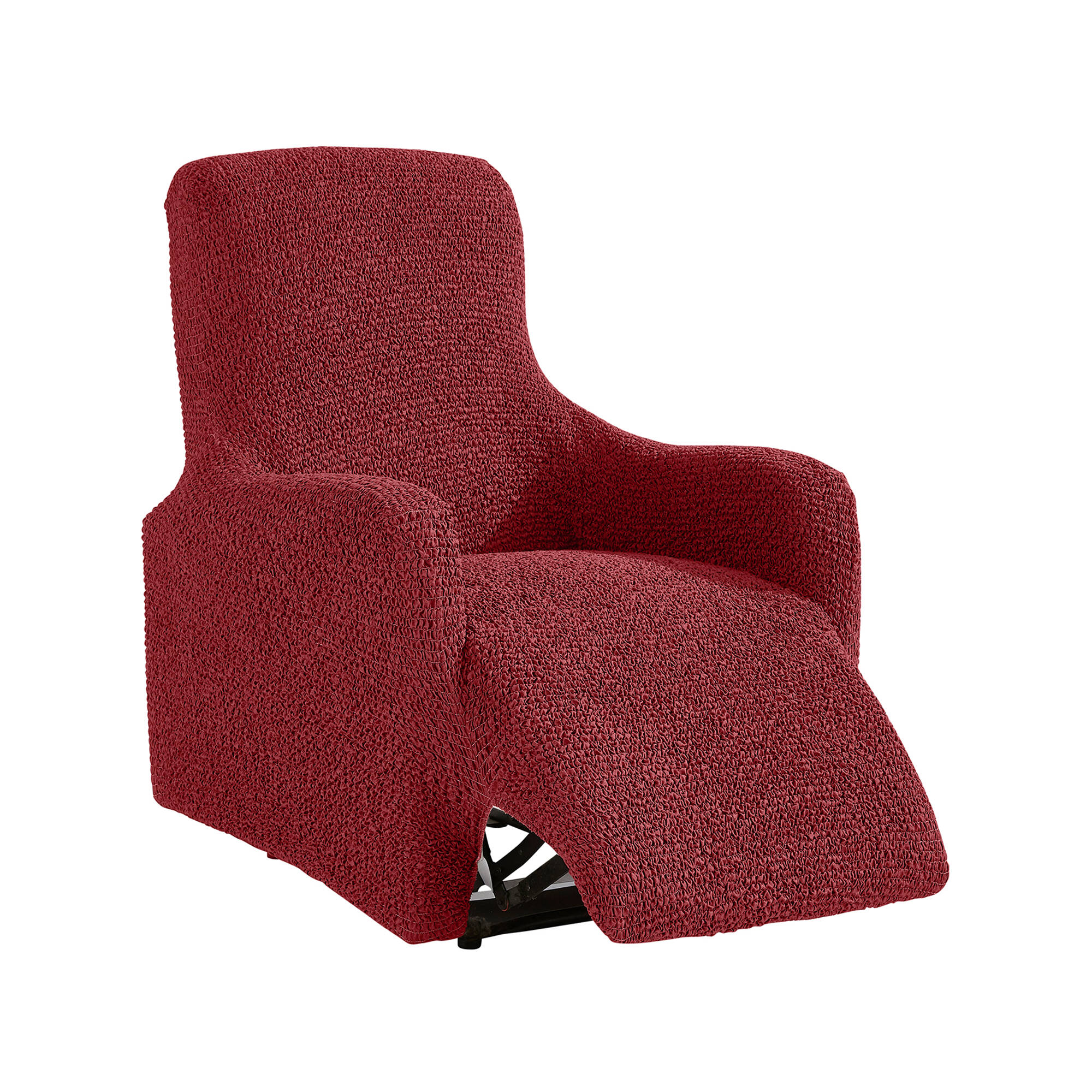 Housse bi-extensible imprimée gaufrée pour fauteuil relax
