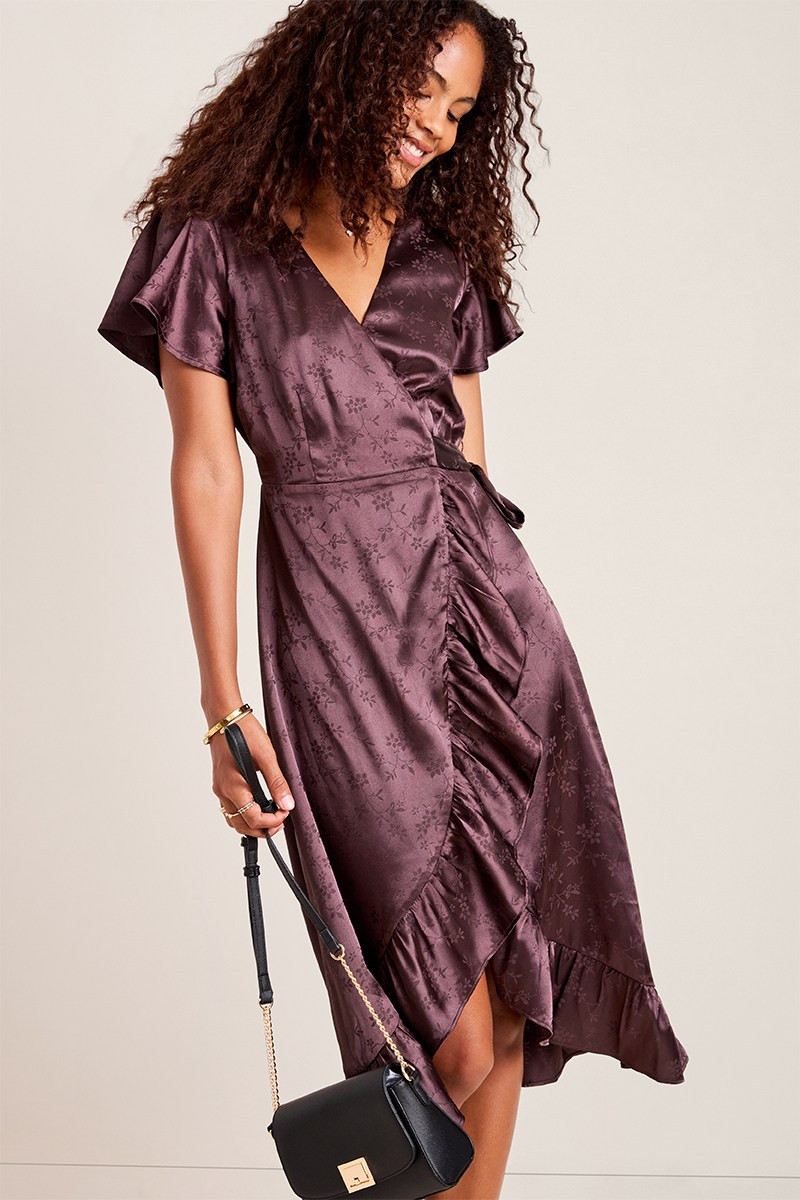 Clare Wrap Midi Dress