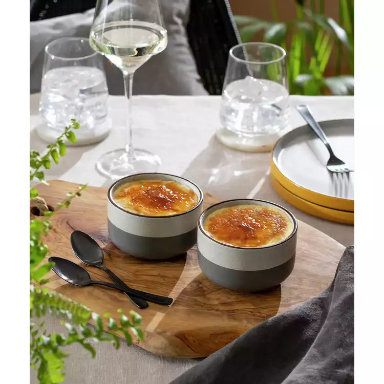 Habitat Speckle Set of 2 Ramekin - Grey