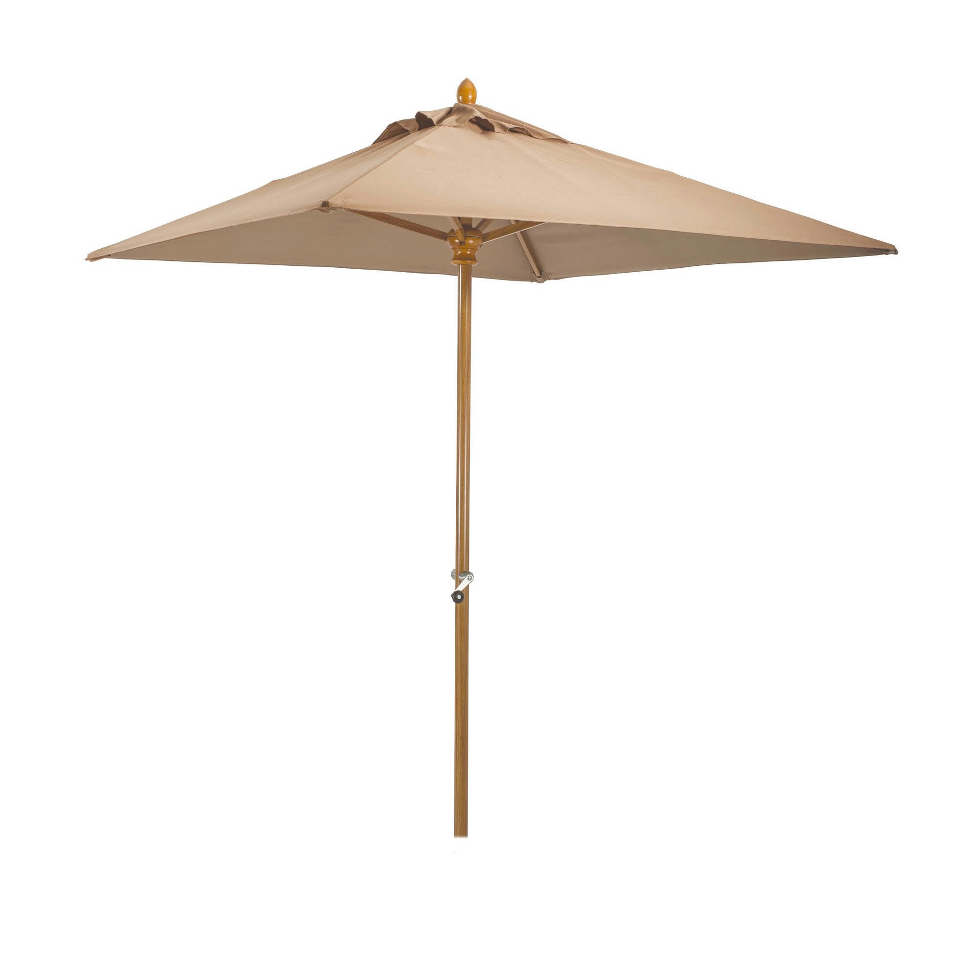COMETE - Parasol en aluminium et toile taupe 200cm
