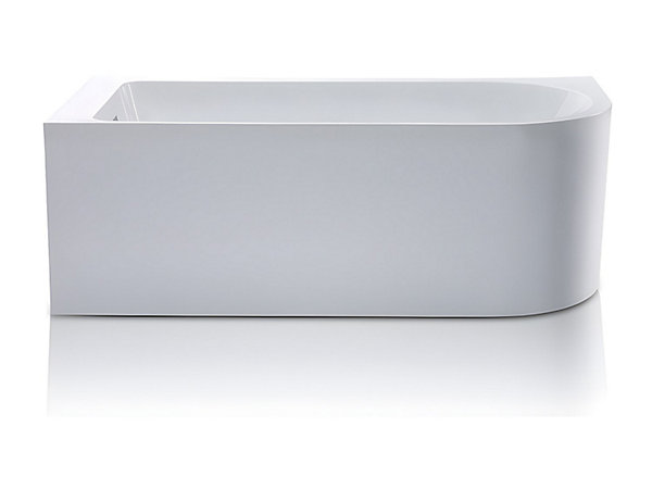 Baignoire d'angle - 170 x 75 x 58 cm - Blanche - Angle gauche- 240 L -ANIKA