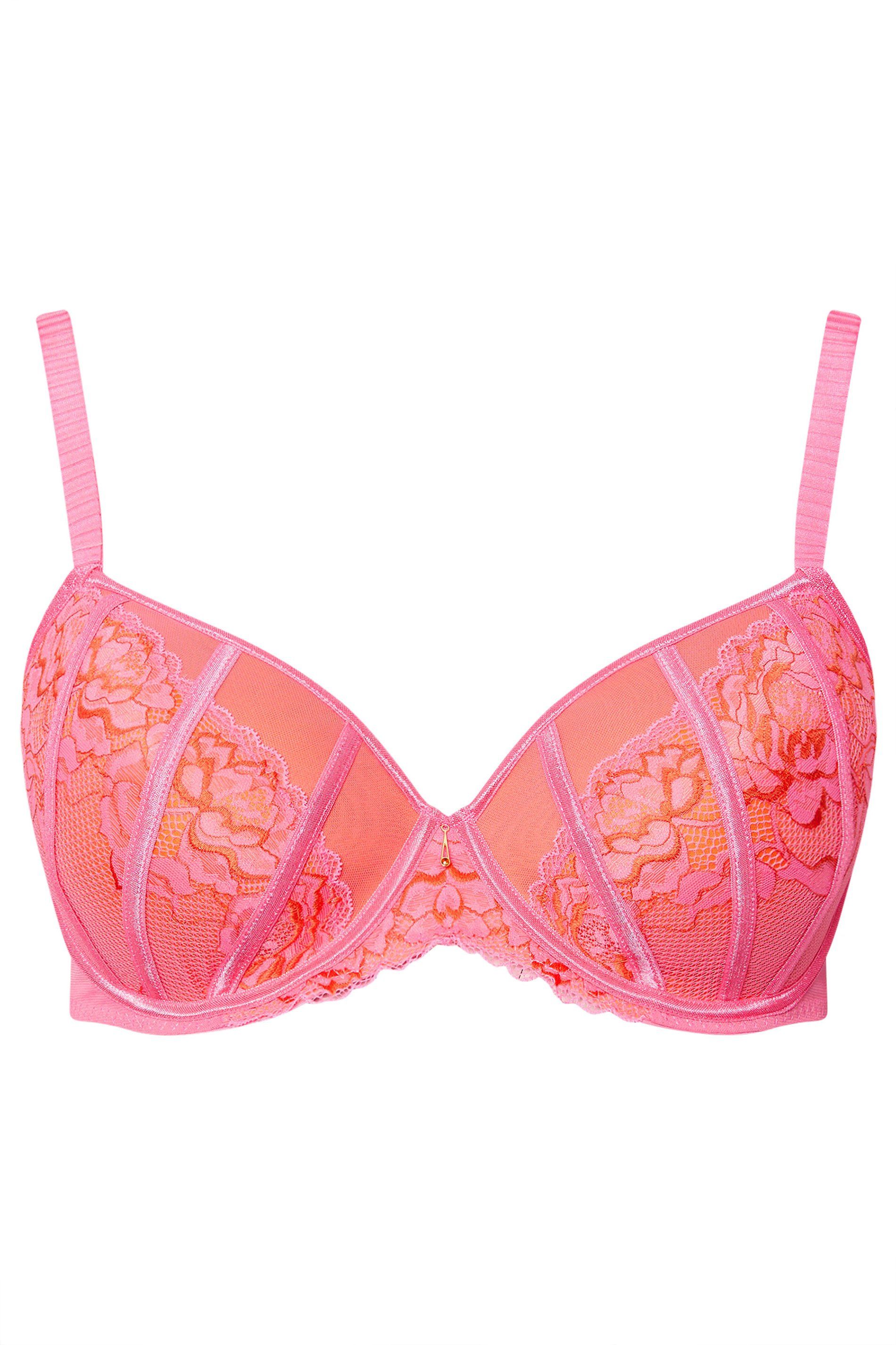Yours Lace Padded Plunge Bra