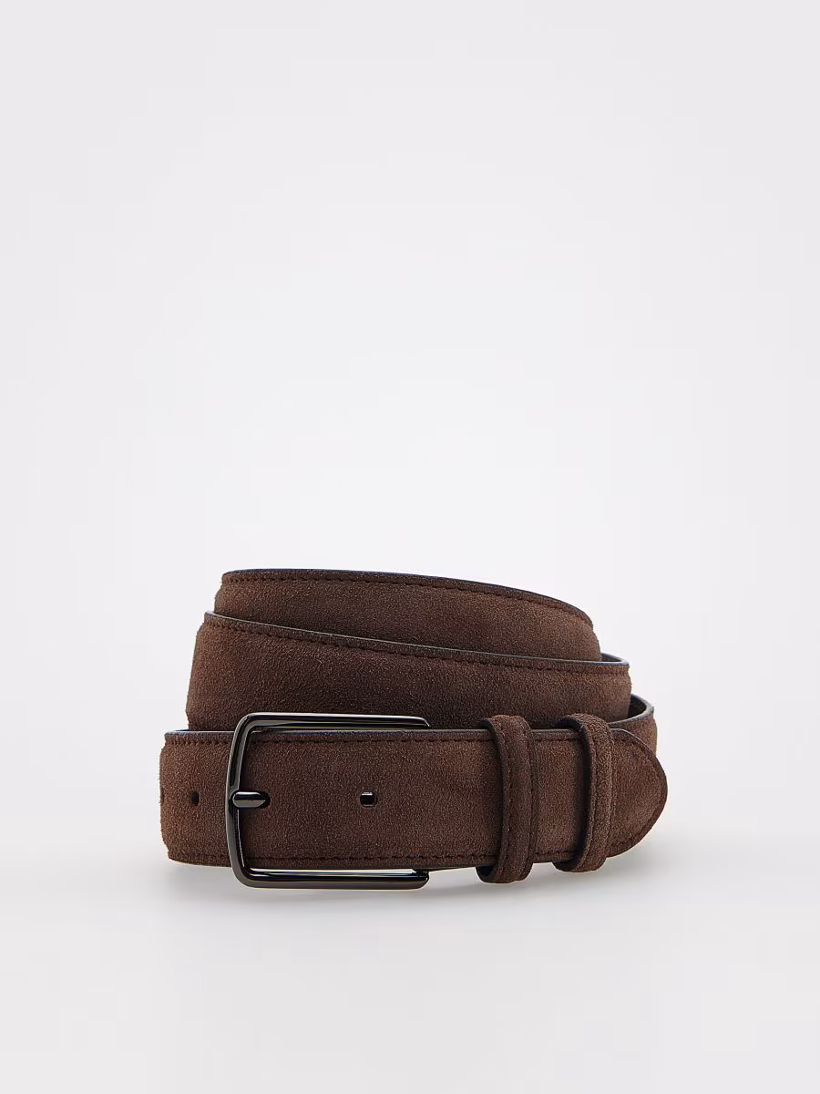 Leather Belt With Buckle
