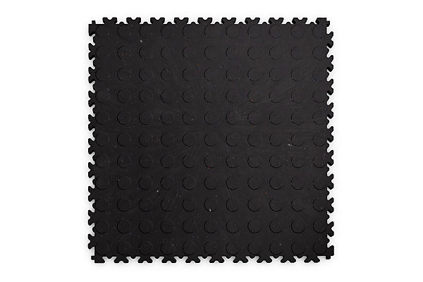 Dalle PVC garage Industy Eco Fortelock noir L.51 x l.51 cm