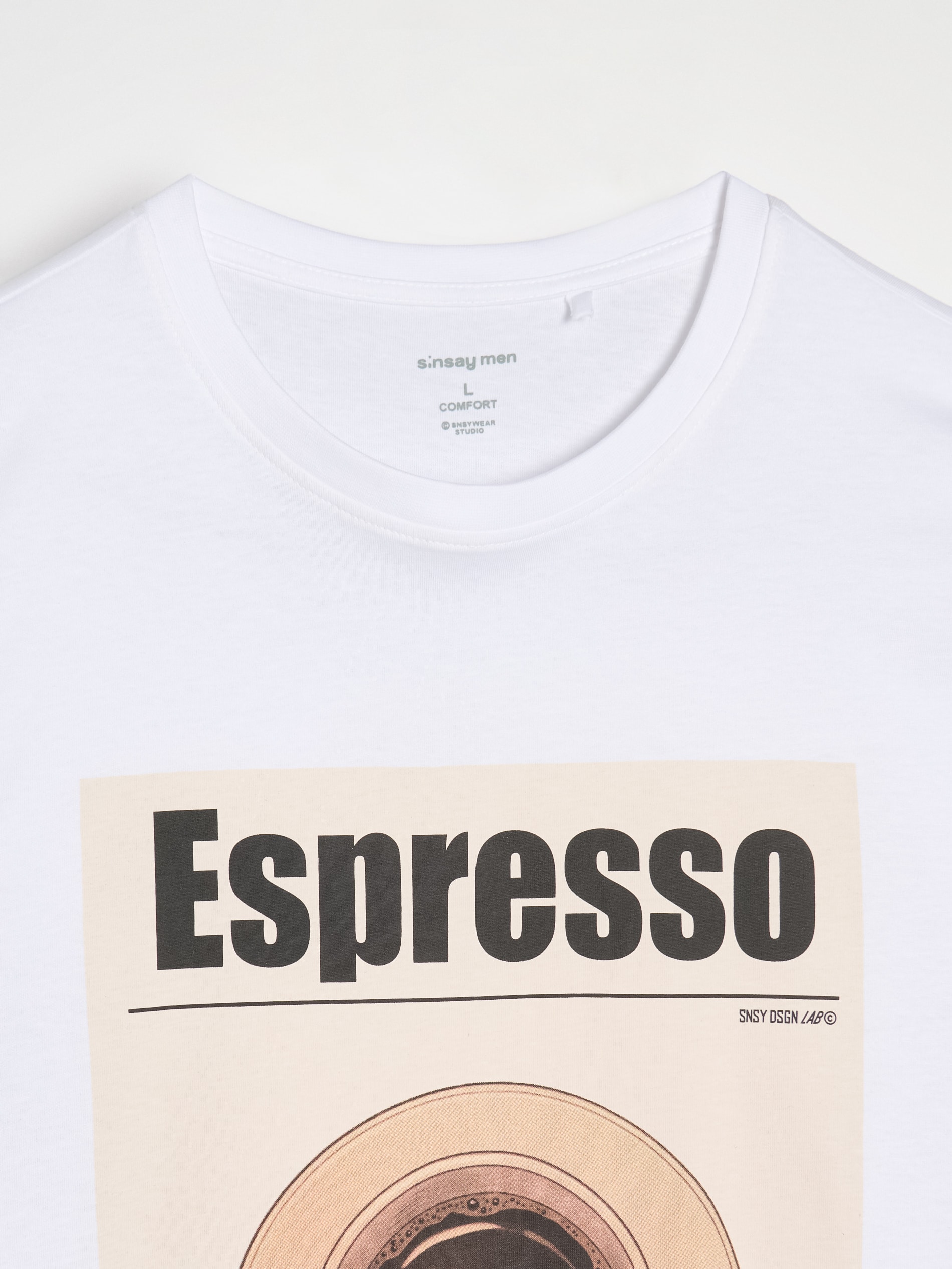 Bawełniana koszulka z nadrukiem Espresso