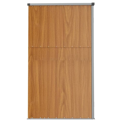 NNEVL Garden Tool Shed Brown 161x89x161 cm Galvanised Steel