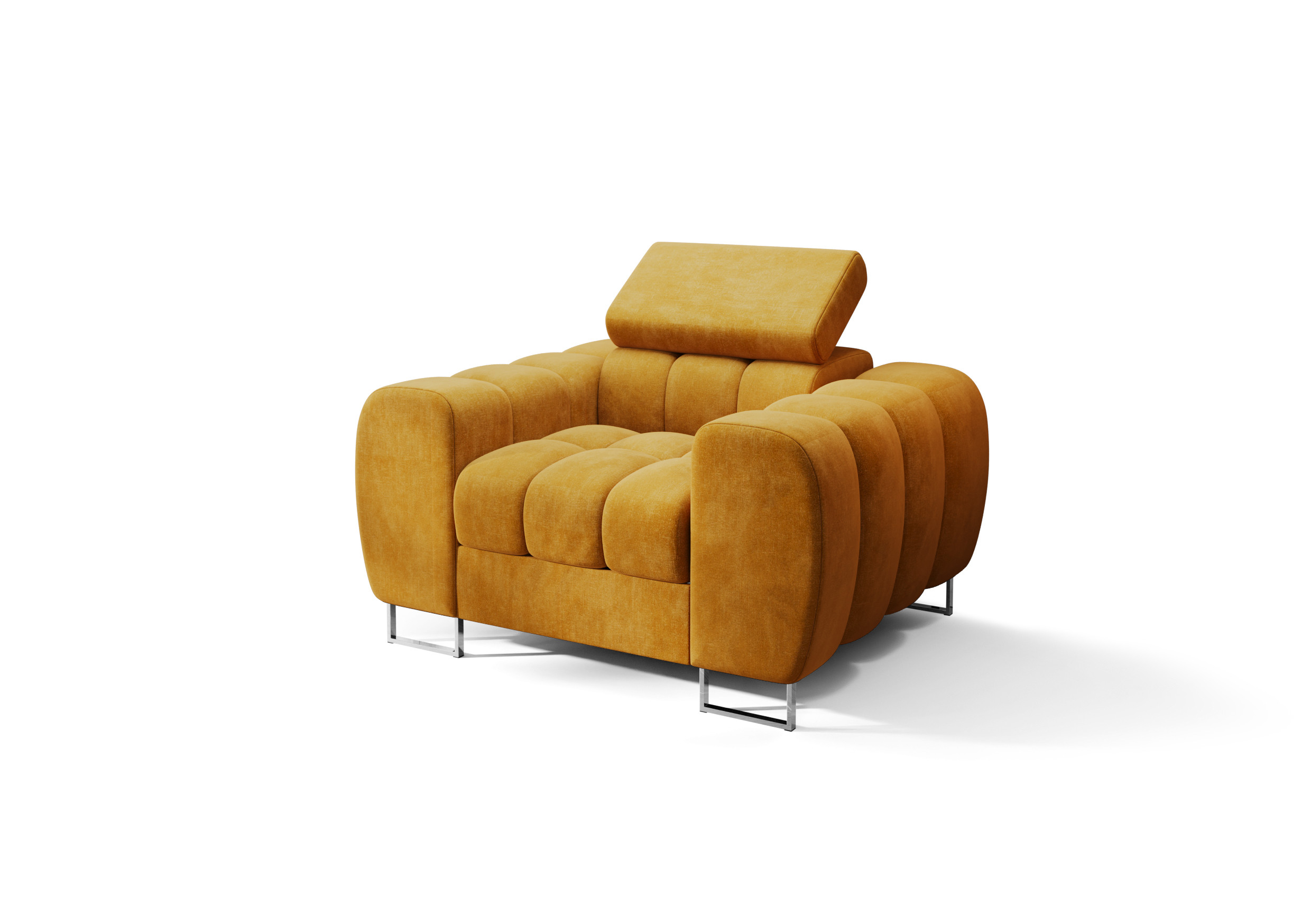 Fotel Aspen 115 cm – nowoczesny design, miękkie pikowania, styl premium
