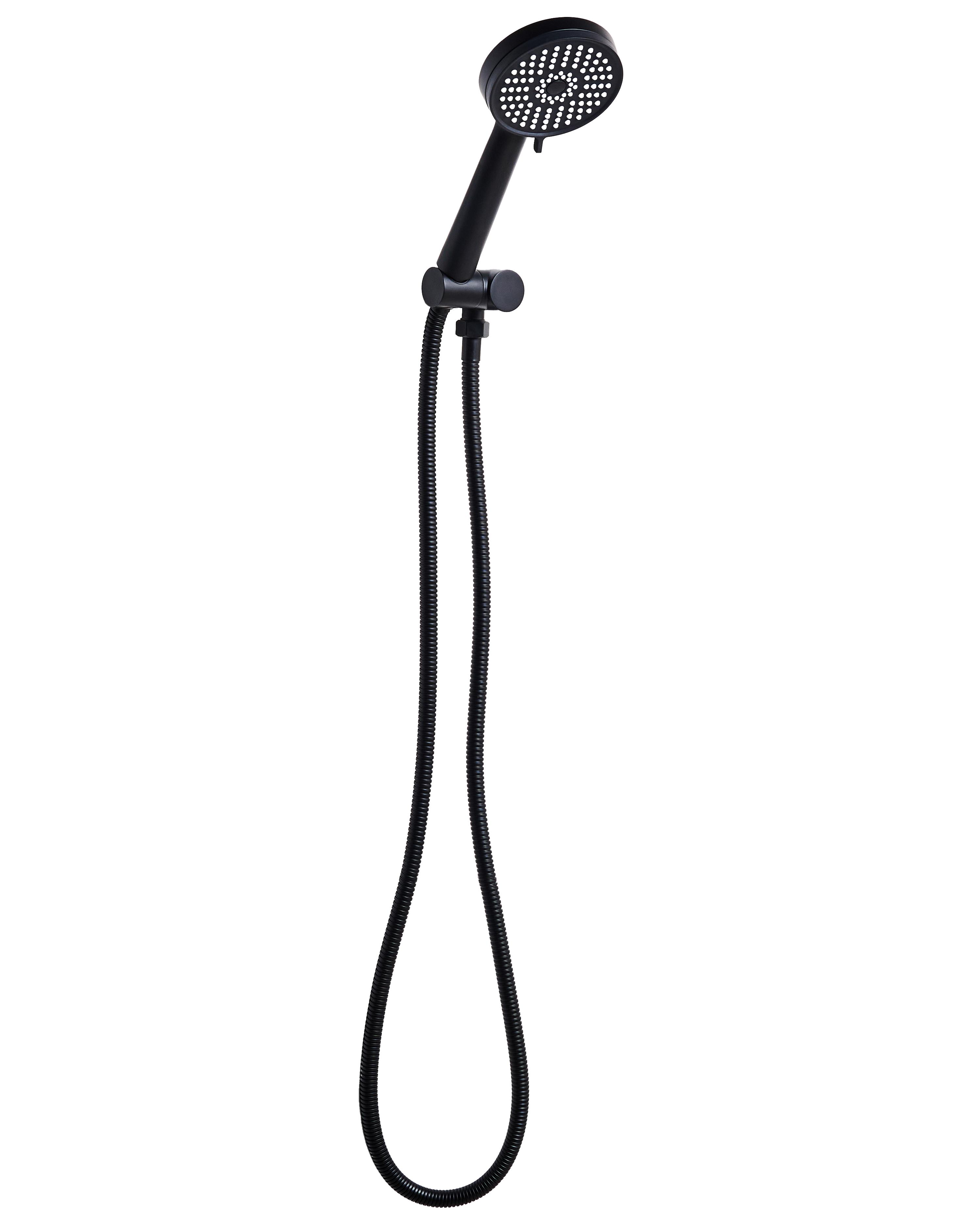 Shower Head and Hose Kit SURIPA 3-function Black
