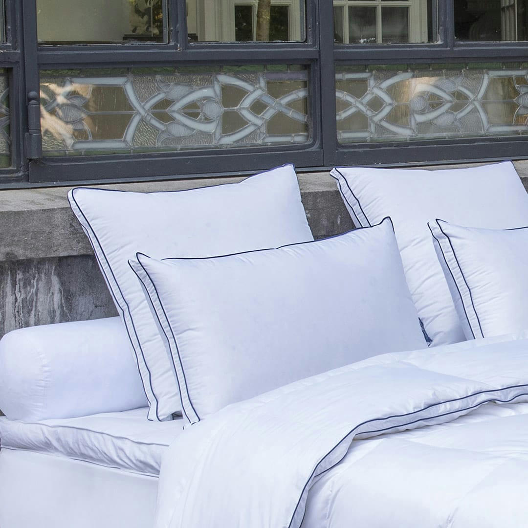 - Oreiller TRIANON - 50% duvet de canard blanc - Medium 65x65 cm - Droua