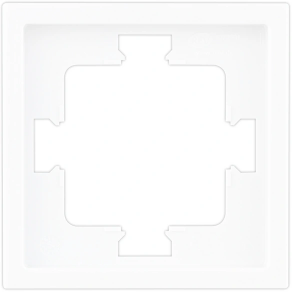 Rahmen 1-fach, Futura, Weiß, 1,2 cm