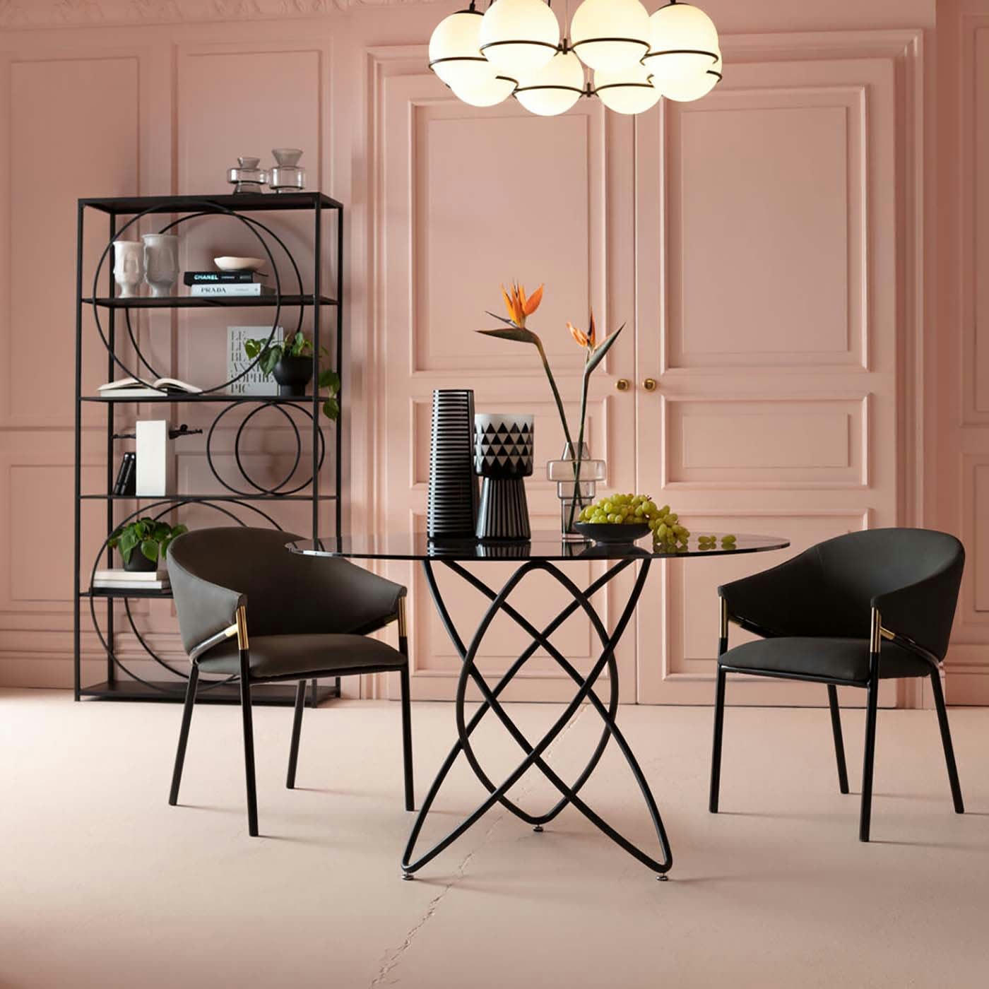 CIRCLE - Étagère Circle noire 200x100cm Kare Design