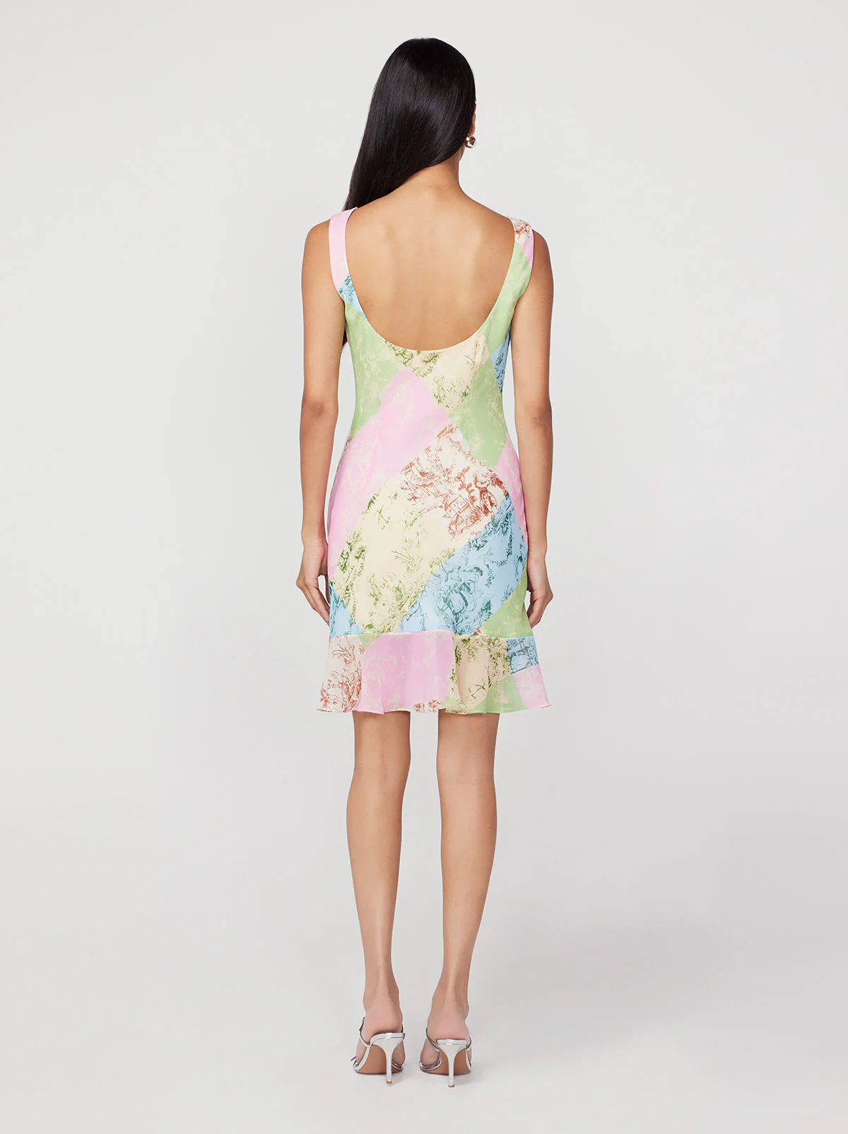 Roberta Patched Toile De Jouy Mini Dress