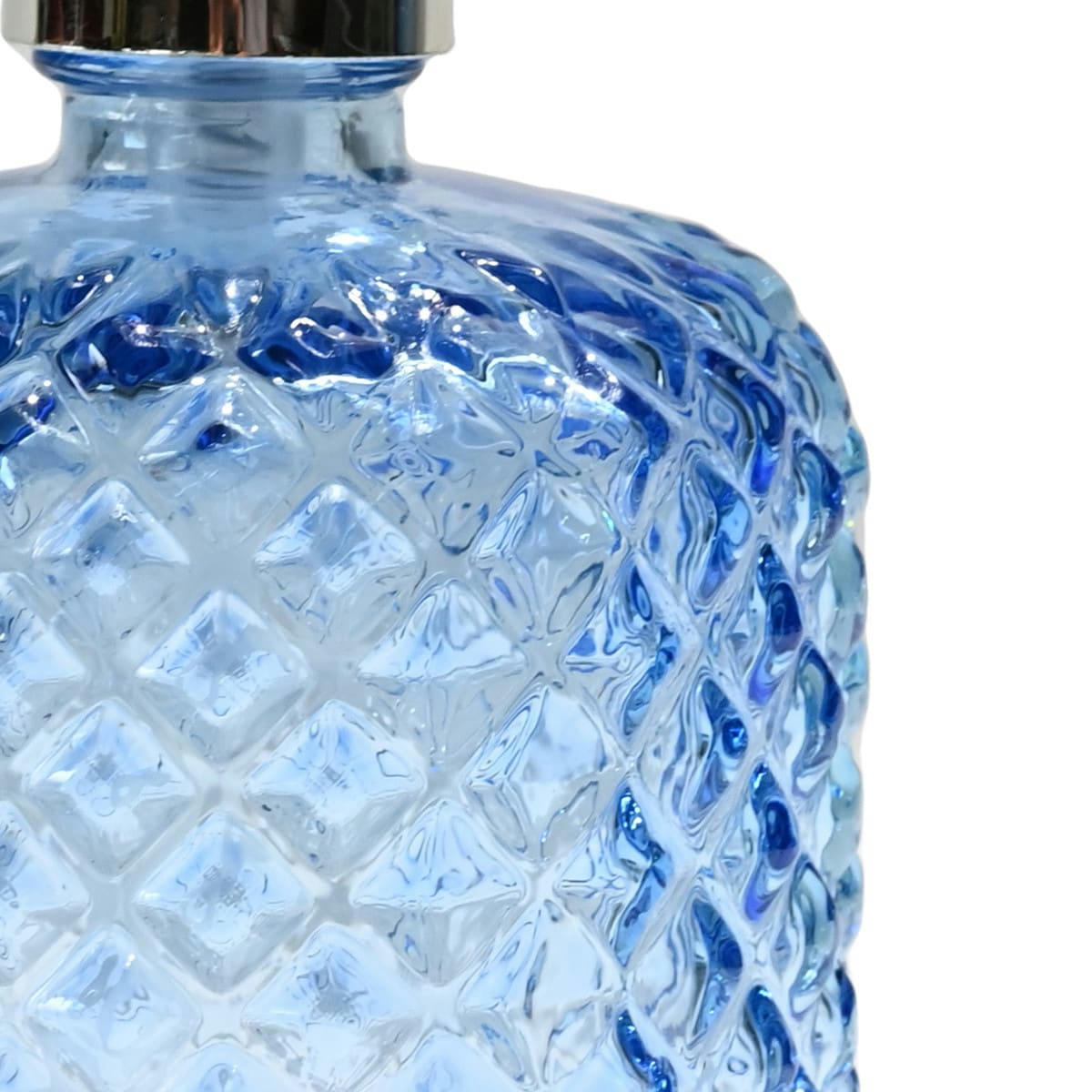 DIAMOND - Distributeur de savon en verre recyclé  ciel 18 cm