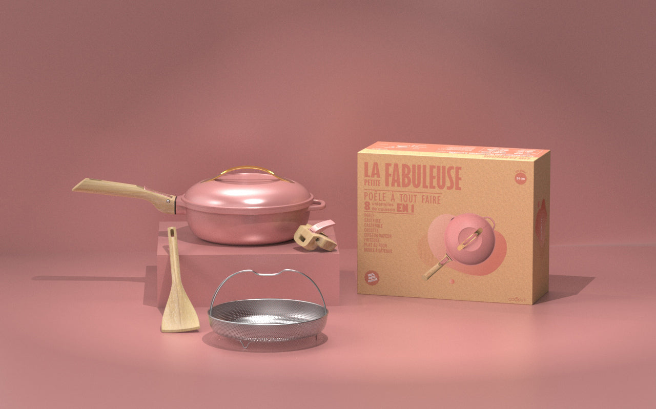 Cookut La Fabuleuse multifunctionele kookpot Ø24 cm - Pivoine