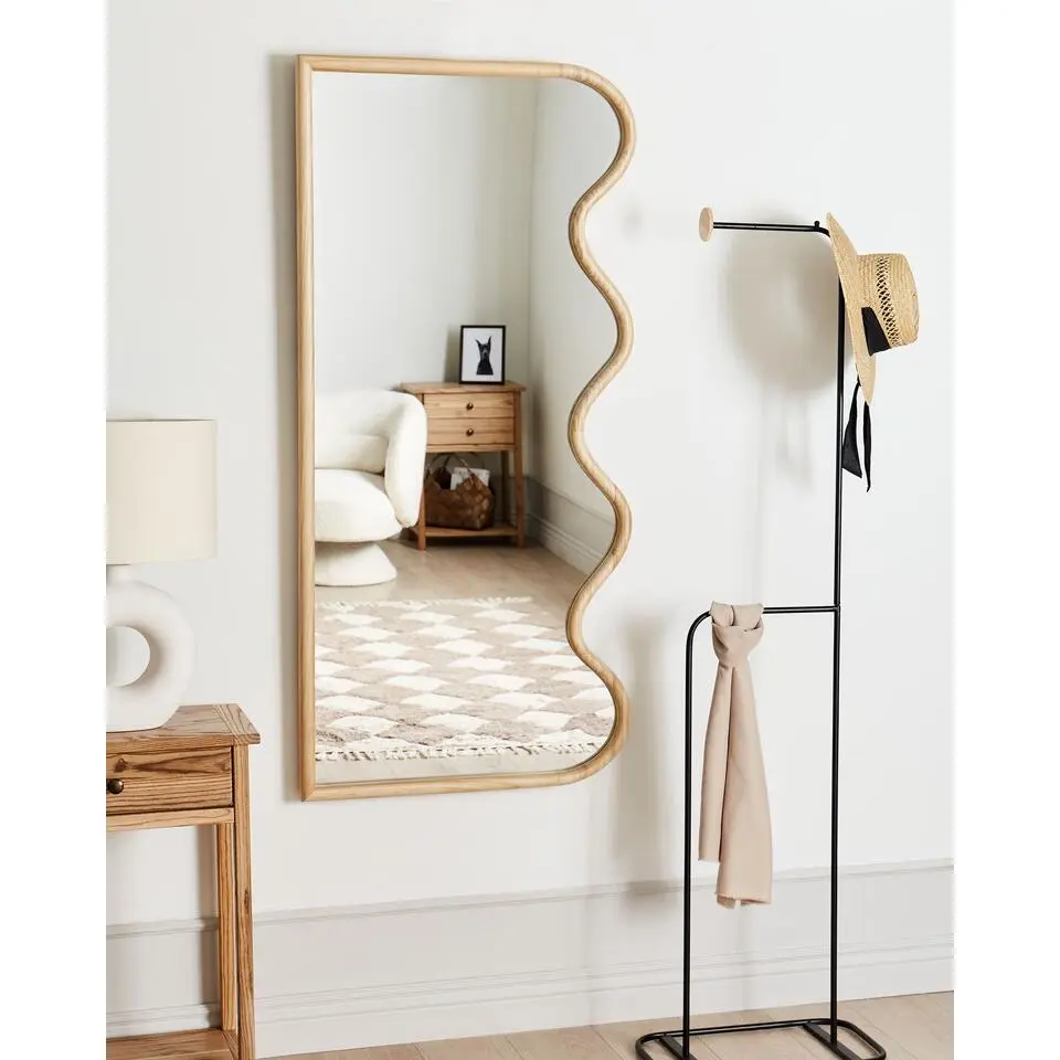 MURAT - Wandspiegel - Lichtbruin - Hout