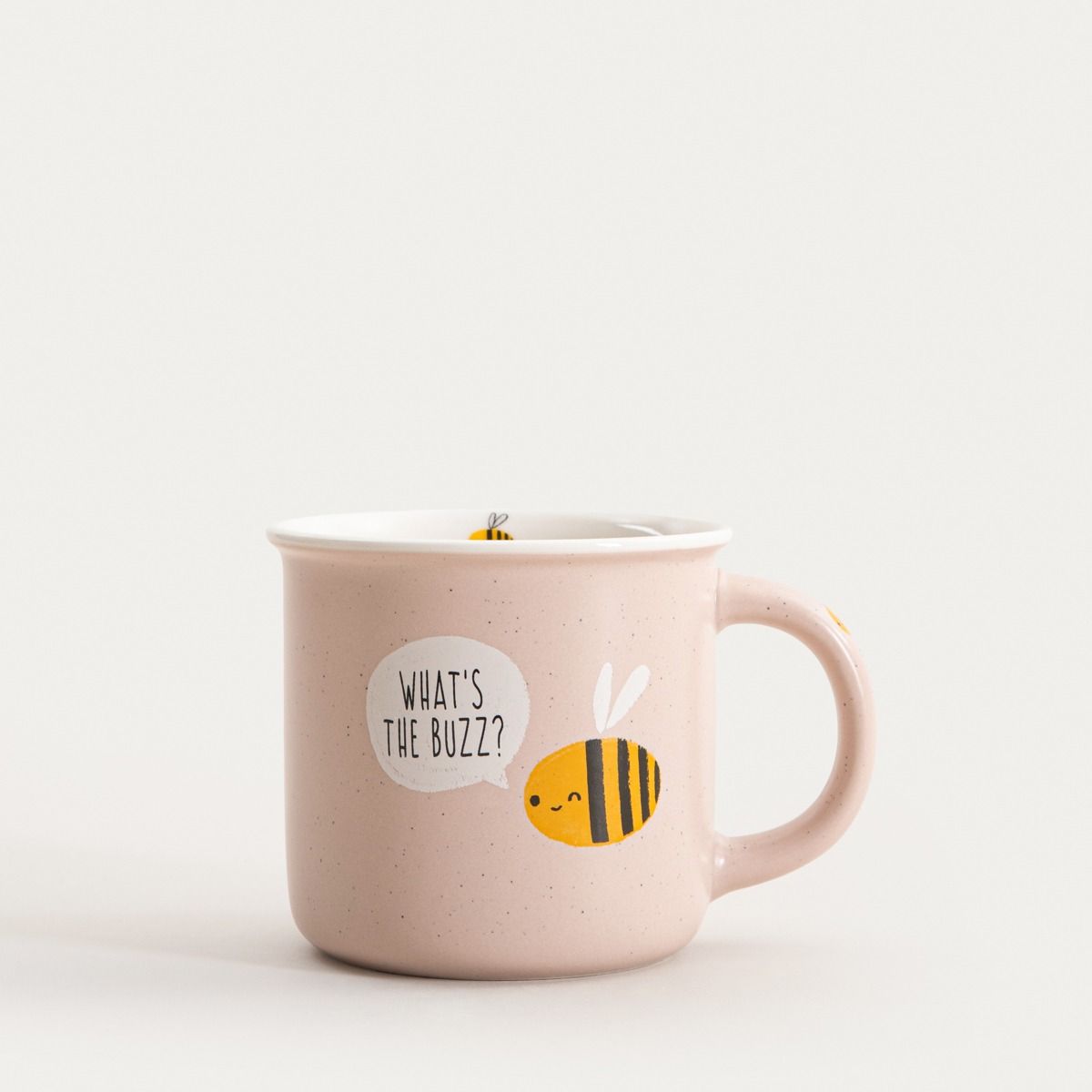 Kubek ANNBEE z pszczołą różowy 0,35 l