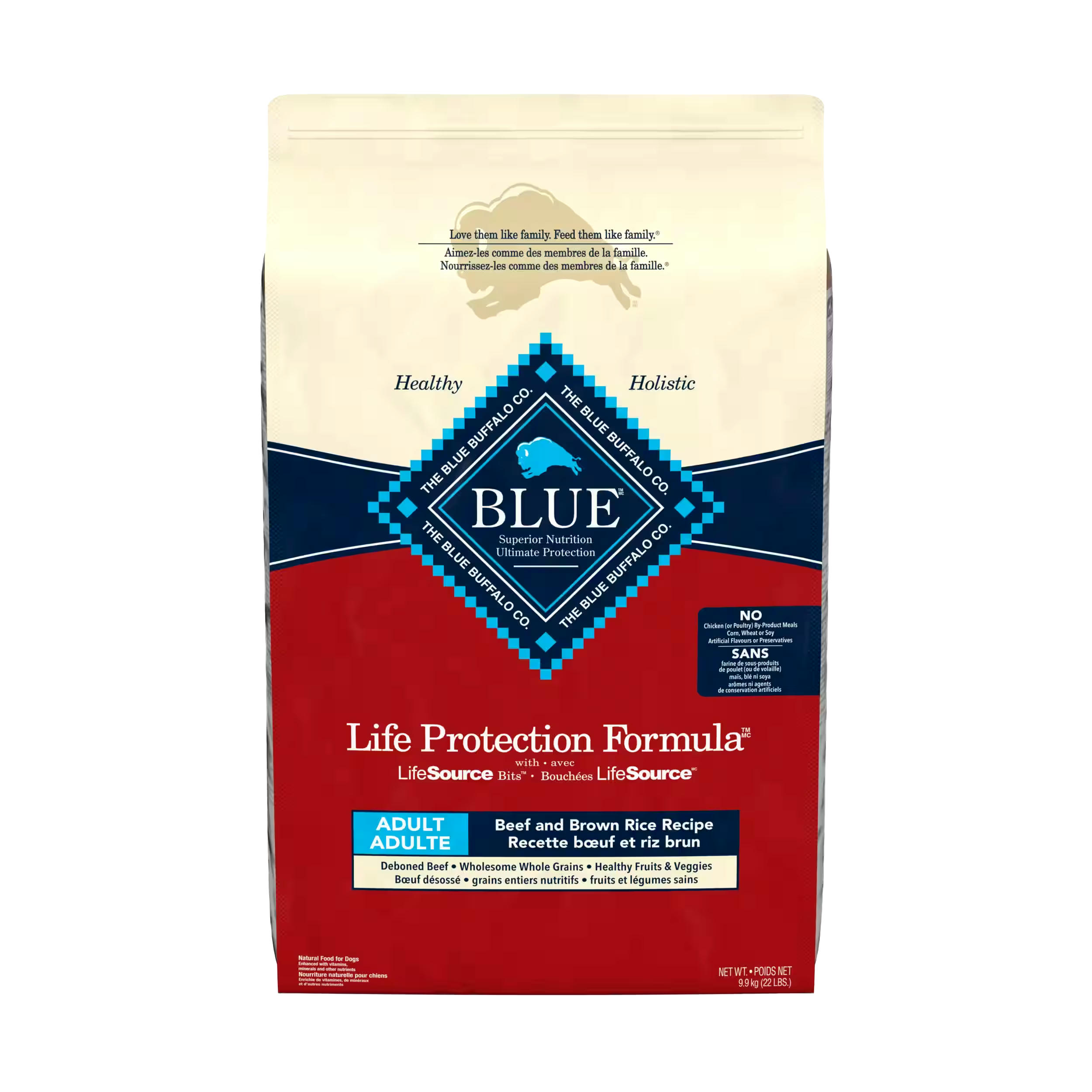 Blue Buffalo BLUE Life Protection Formula™ Beef & Brown Rice Recipe Adult Dry Dog Food, 22-lb