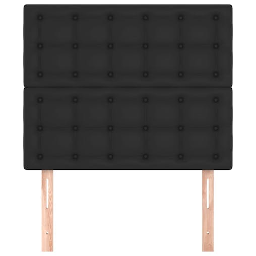 NNEVL Headboards 2 pcs Black 80x5x78/88 cm Faux Leather