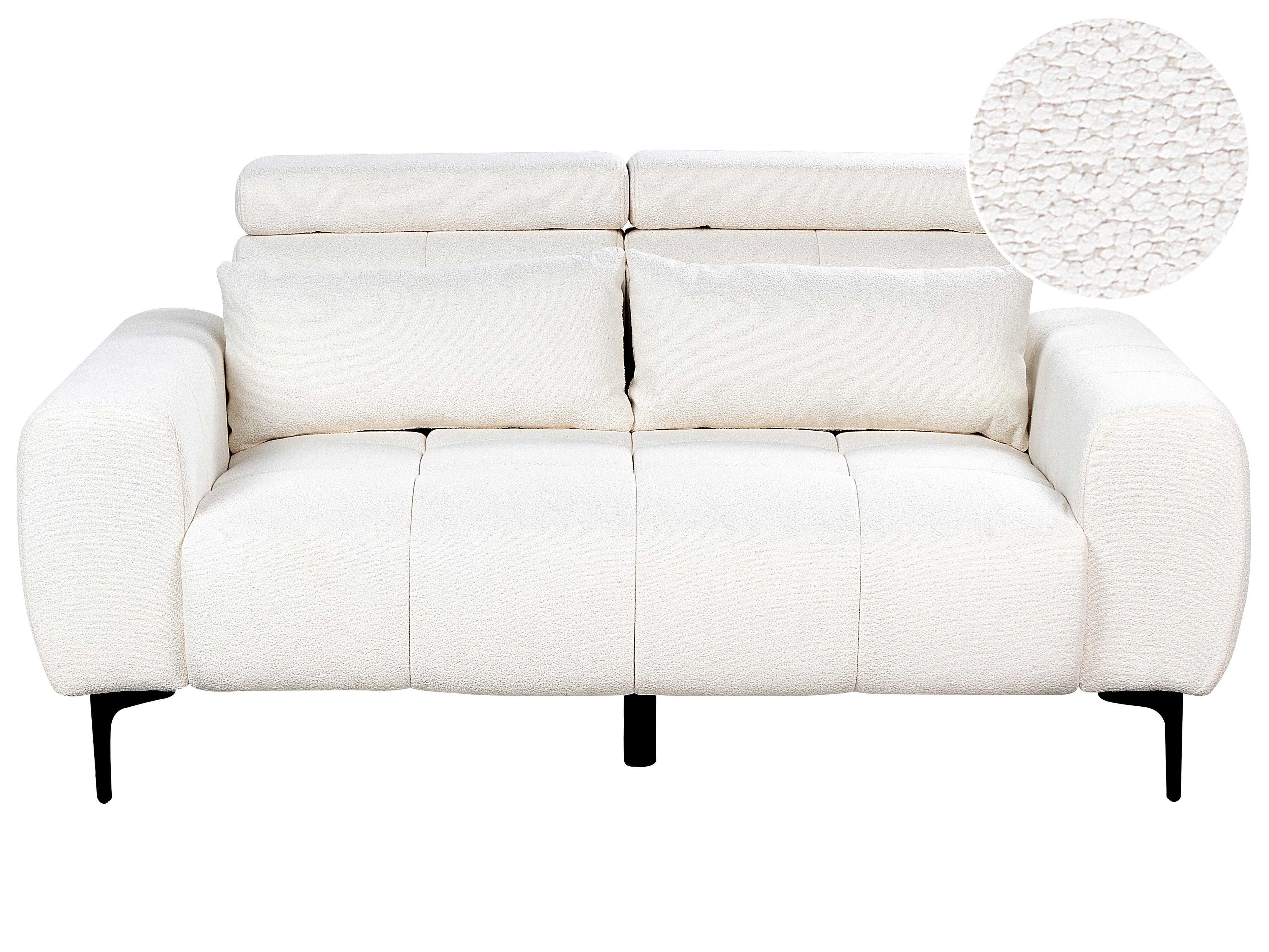Sofa 2 Seater VEGAMO Boucle White