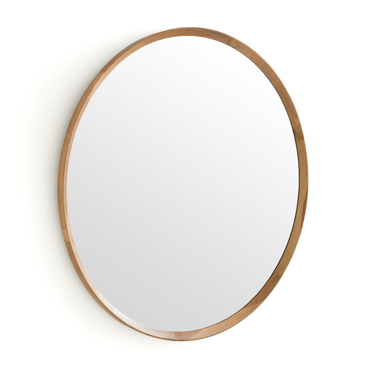Miroir rond chêne massif, Diam 100cm, Orion