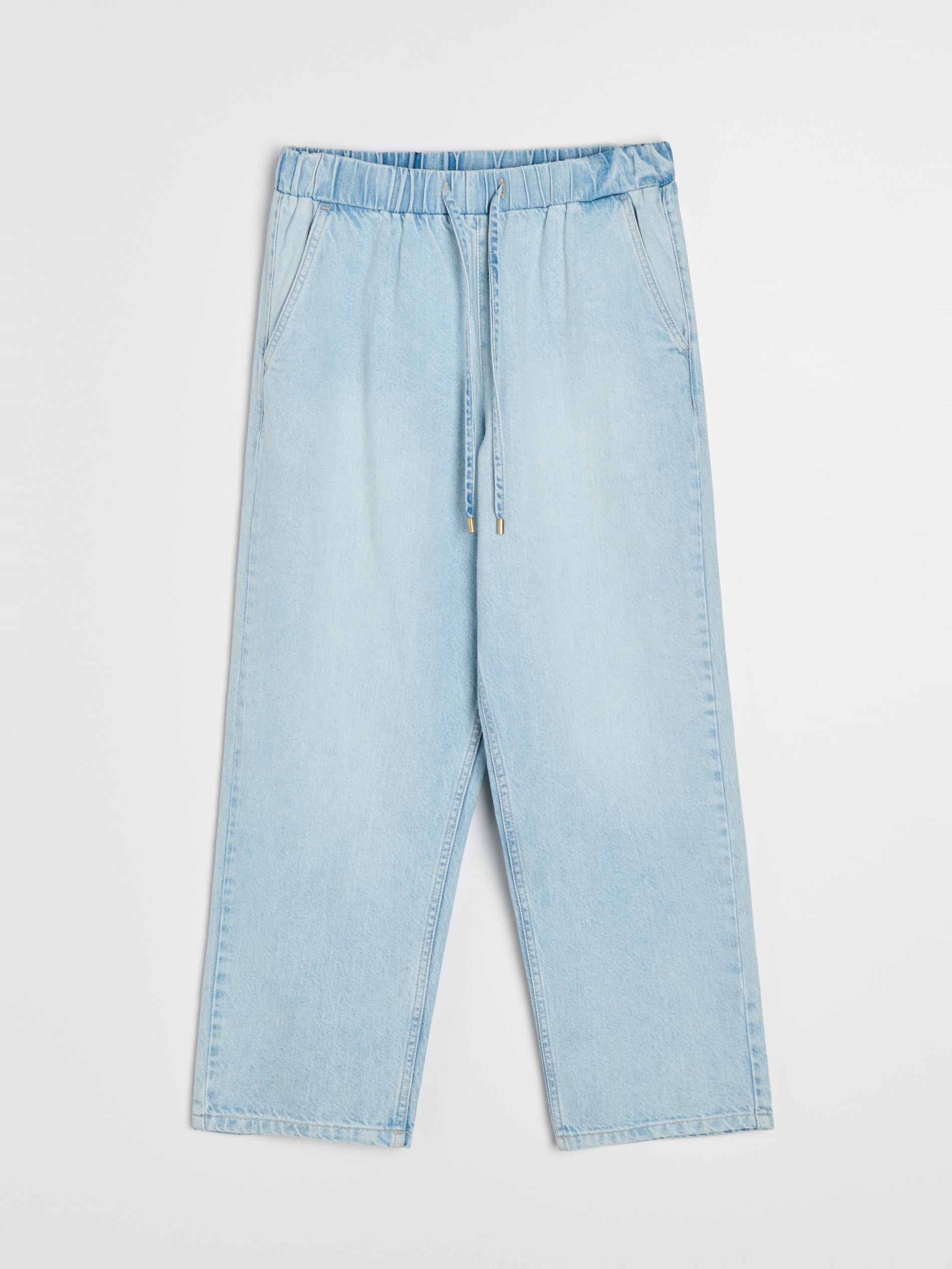 Jeansy jogger balloon z gumką w pasie