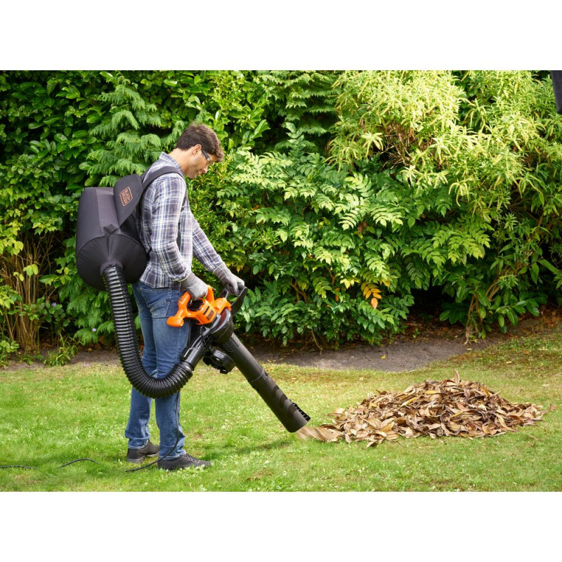 Aspirateur souffleur broyeur électrique BEBLV290-QS 2900 W BLACK DECKER
