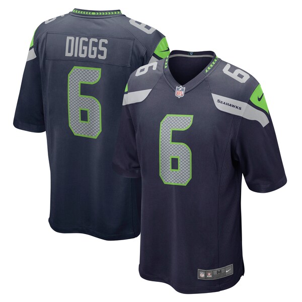 Quandre Diggs Seattle Seahawks Nike Game Jersey - College Navy/Green