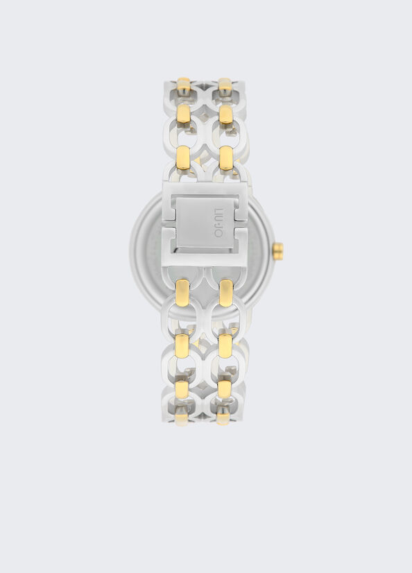 Orologio bicolor in acciaio