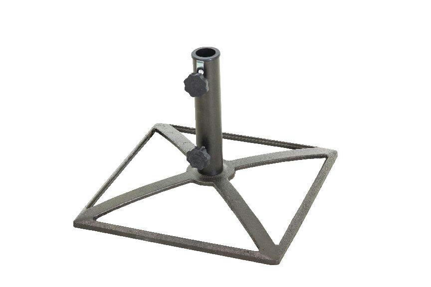 For Living Sutton Collection Steel/Recycled Content Patio Umbrella Base/Stand Black, 12-lb
