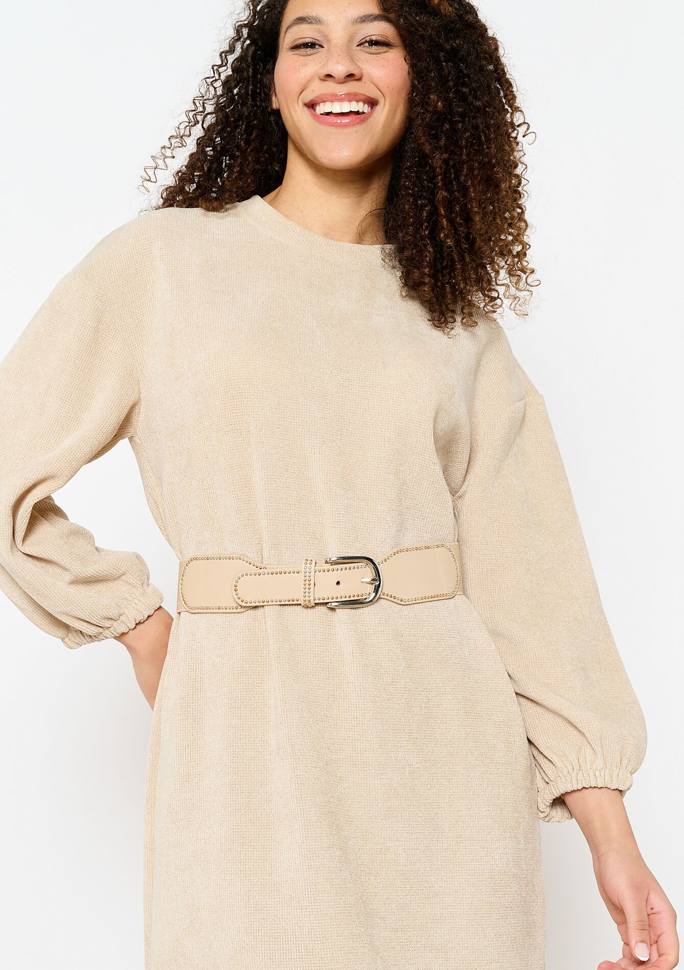 Elastische riem met studs