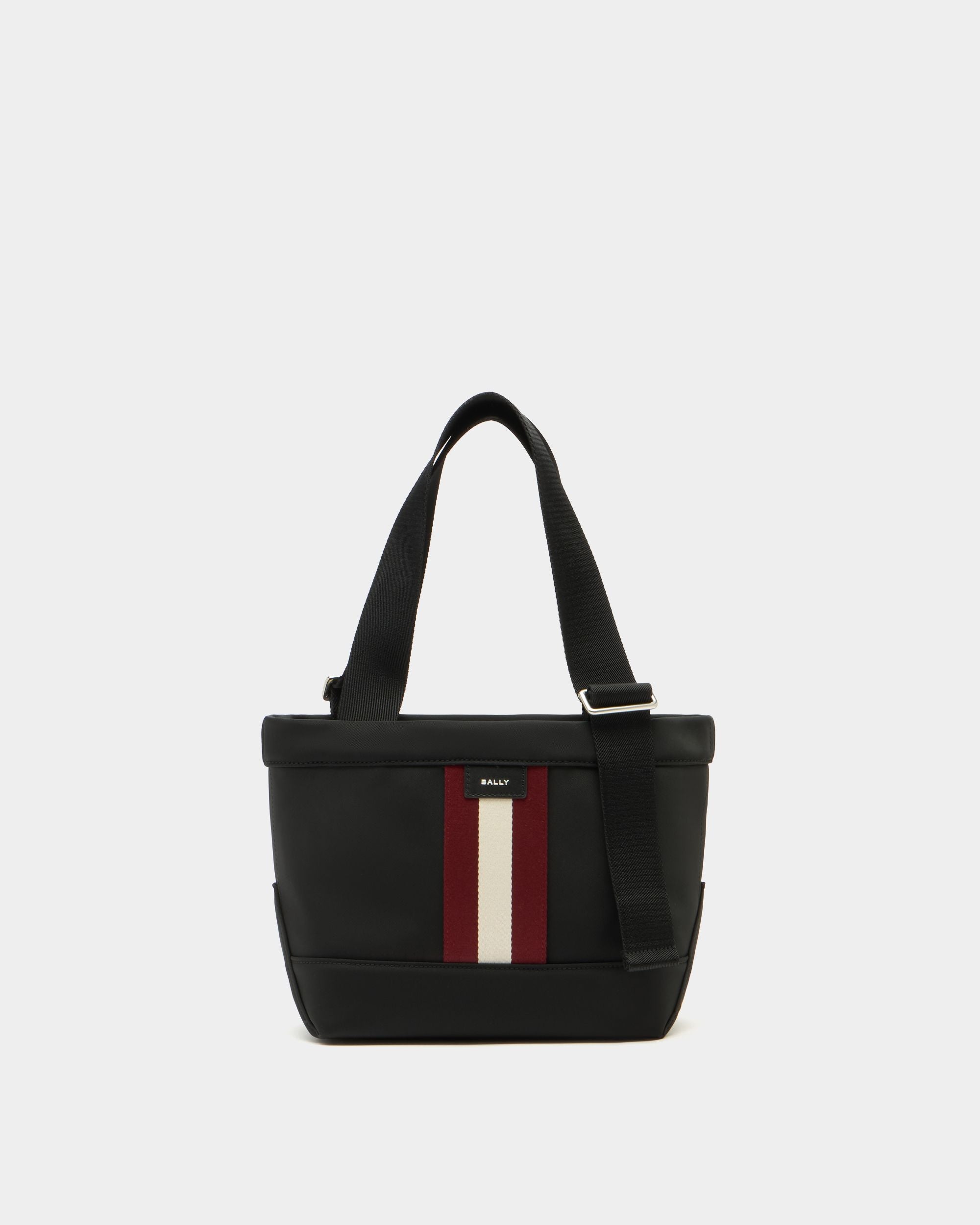 Code Tote Bag aus schwarzem Nylon