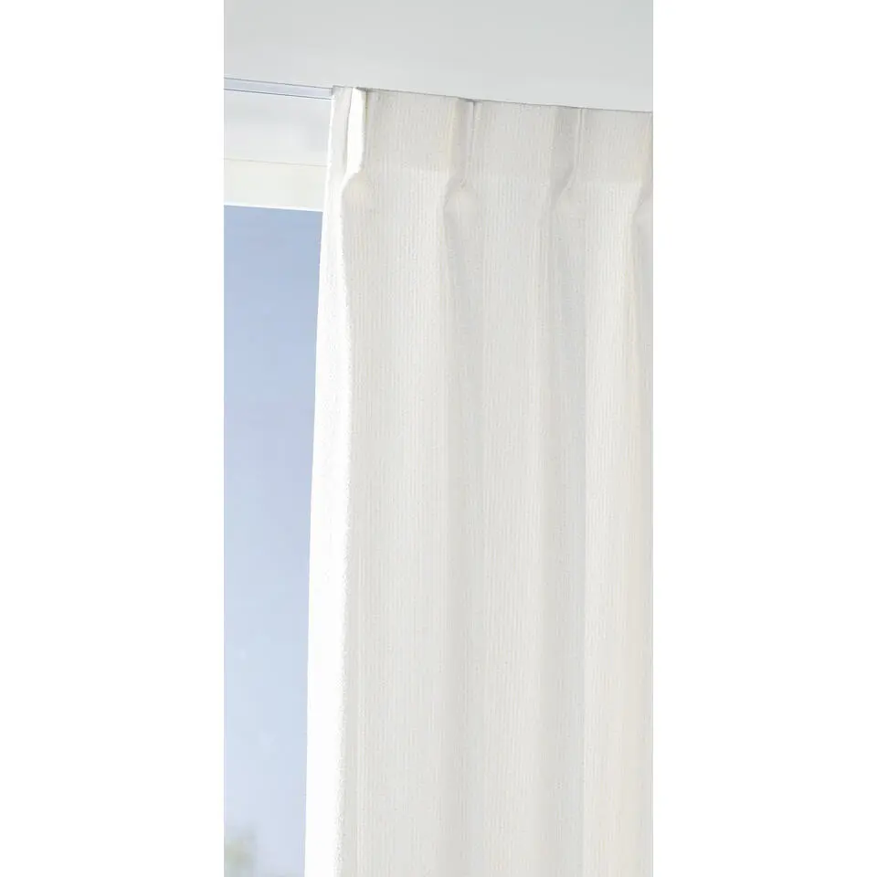 Gordijnstof Borneo lichtdoorlatend kamerhoog - off-white