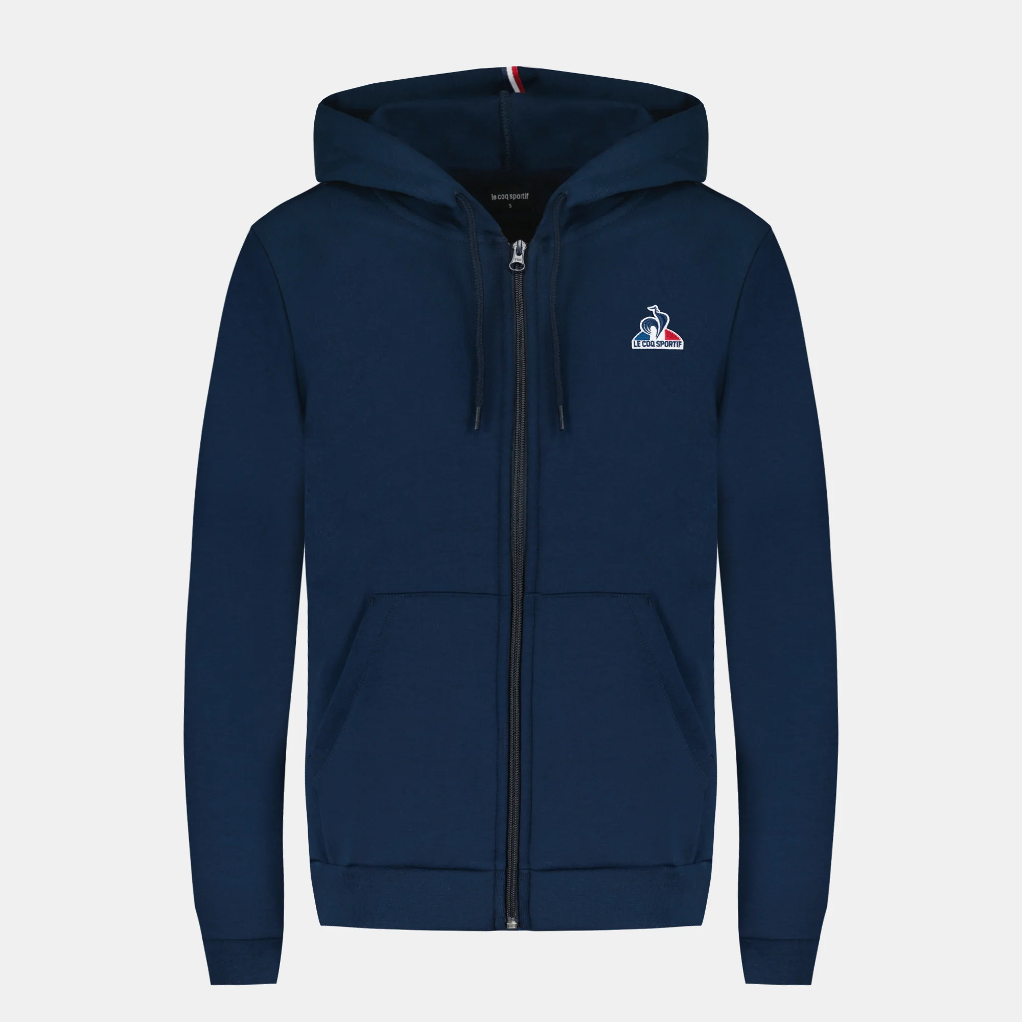 Veste à capuche zippée Essentiel double face avec badge logo brodé