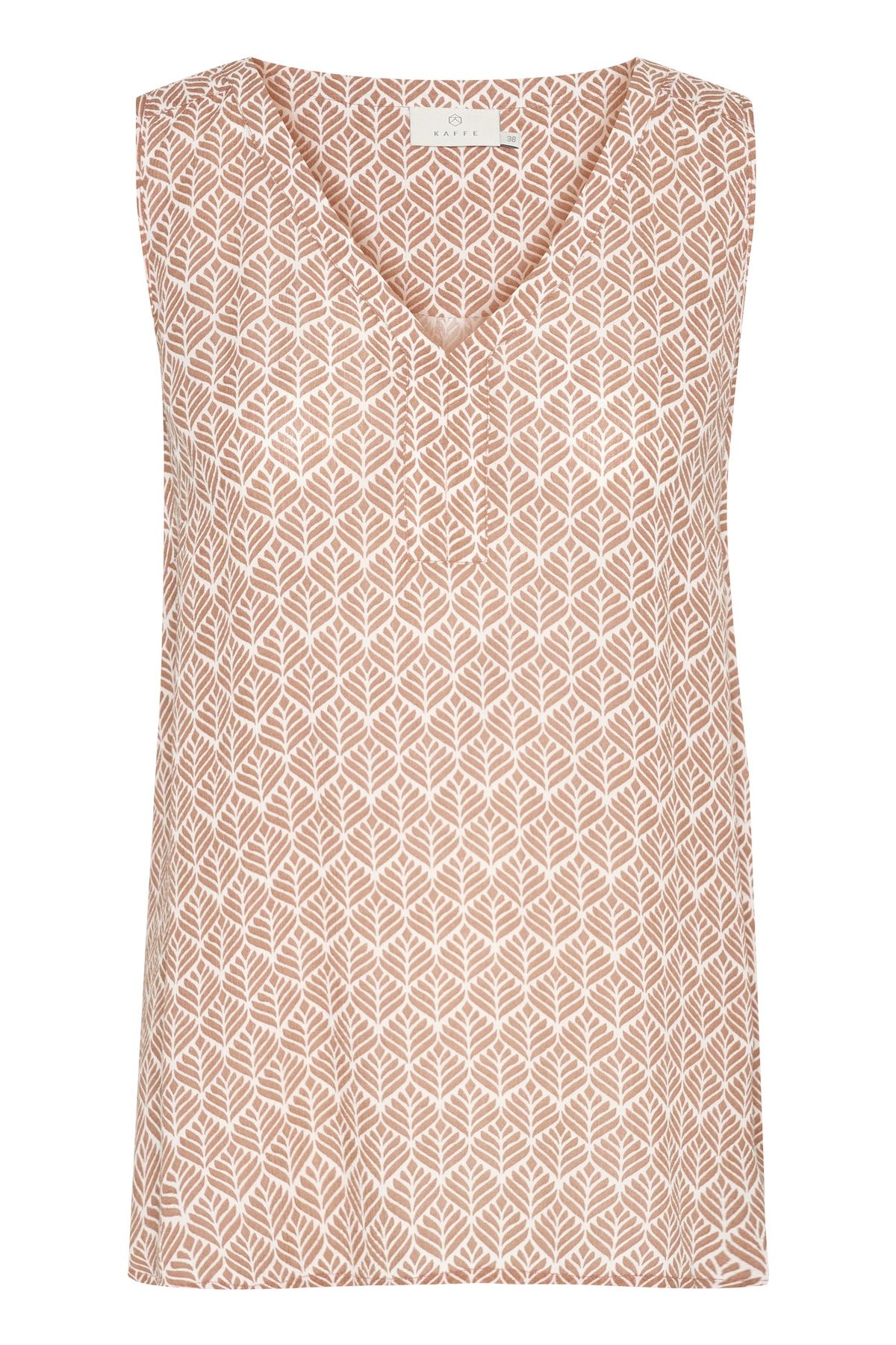 Kaffe Kaamber V-Neck Printed Sleeveless Top