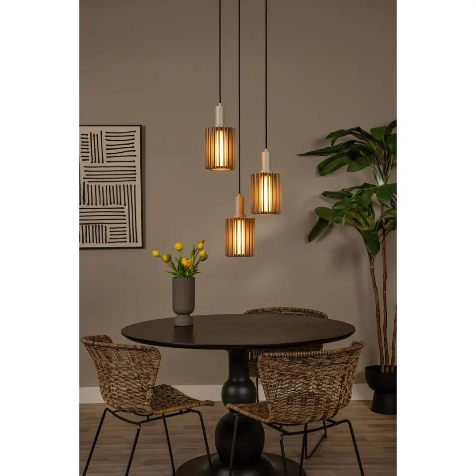 Lucide LAMBRES Hanglamp - Taupe