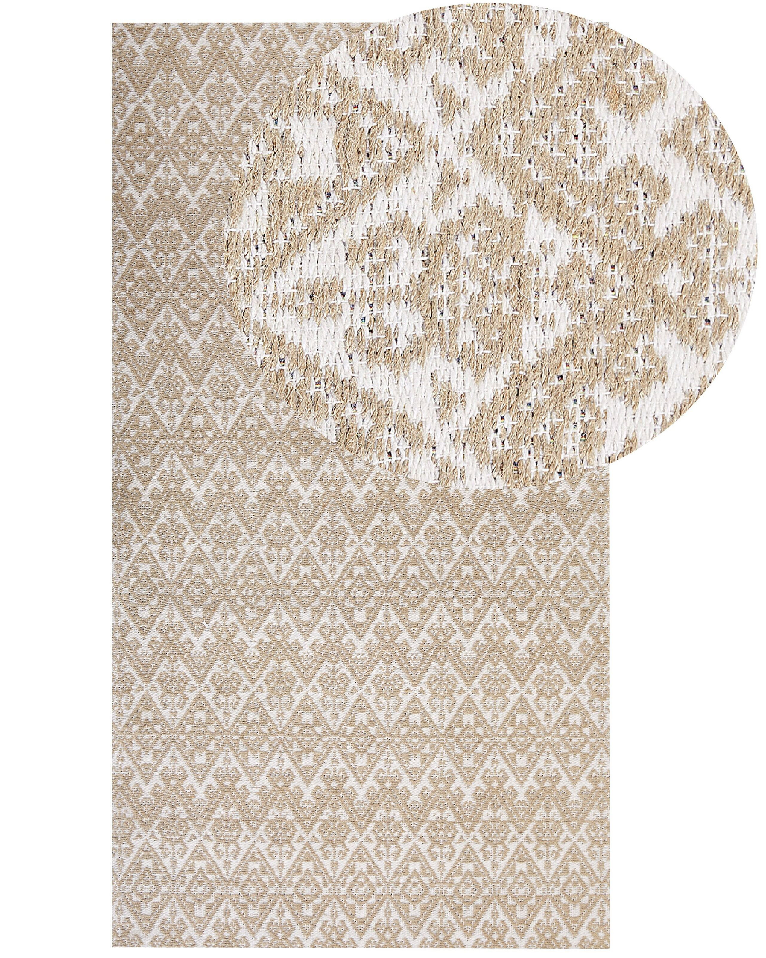 Dywan z juty 80x150 cm beżowy