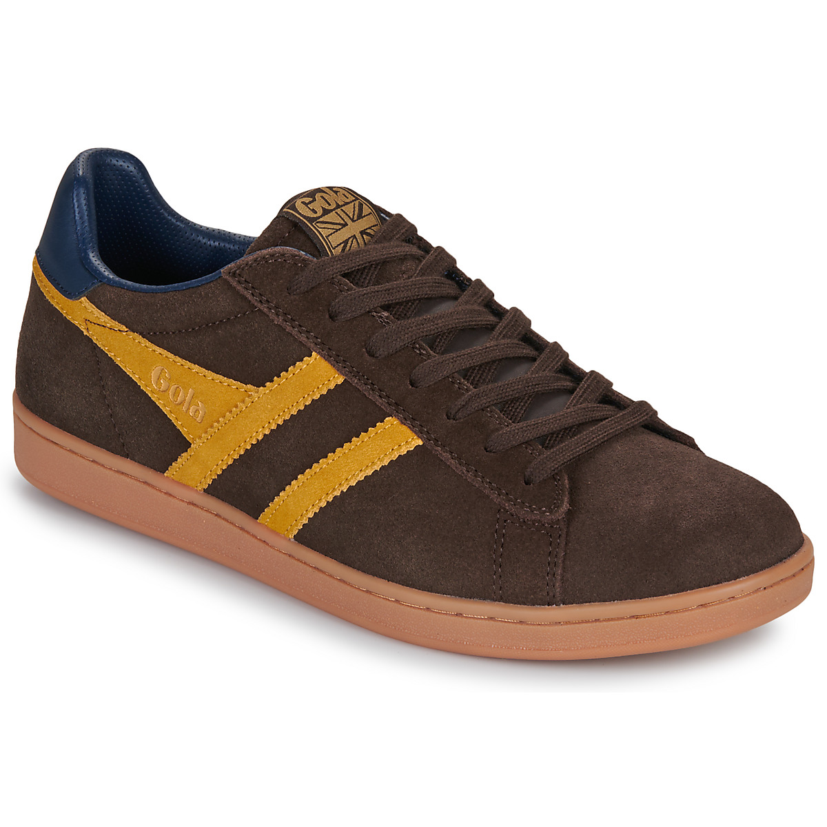 Gola - EQUIPE II SUEDE - Brown / Mustard