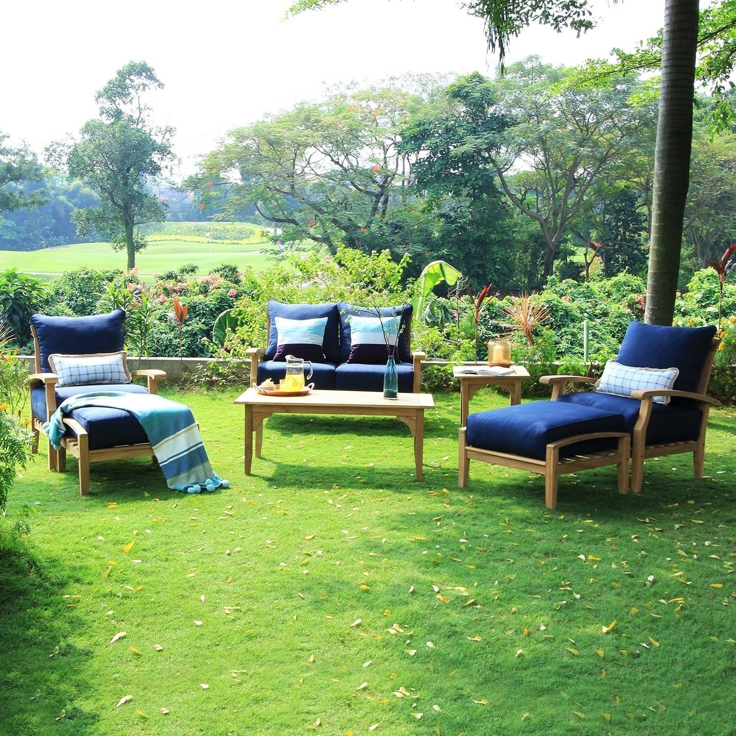 Cambridge Casual Leon Teak Outdoor Patio Coffee Table