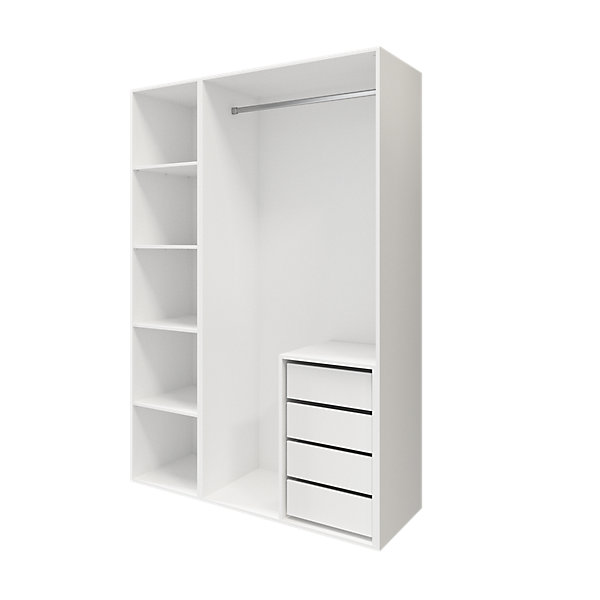 Caisson blanc GoodHome Atomia H. 225 x L. 100 x P. 58 cm