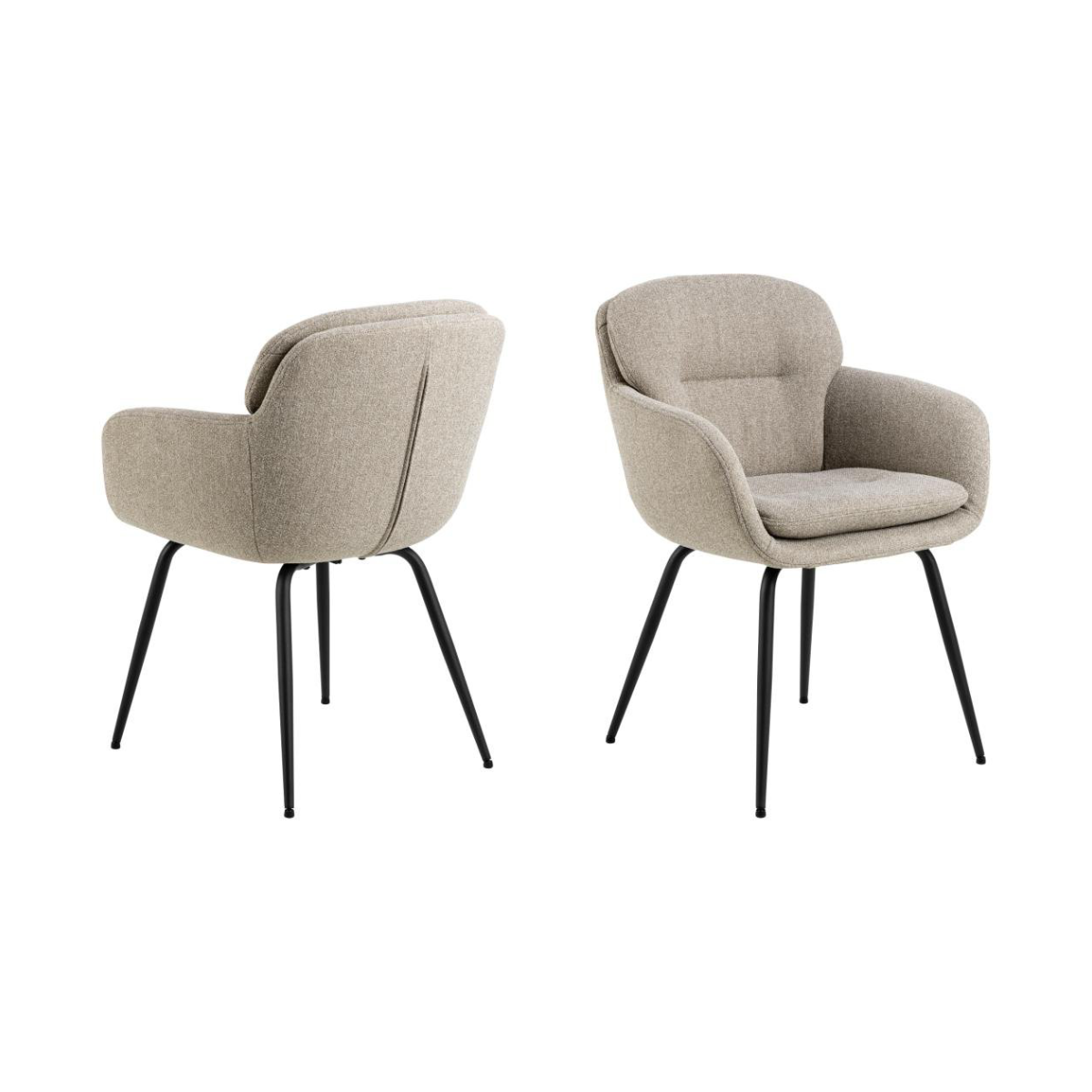 Rebellenclub Eetkamerstoel Nevis - Beige