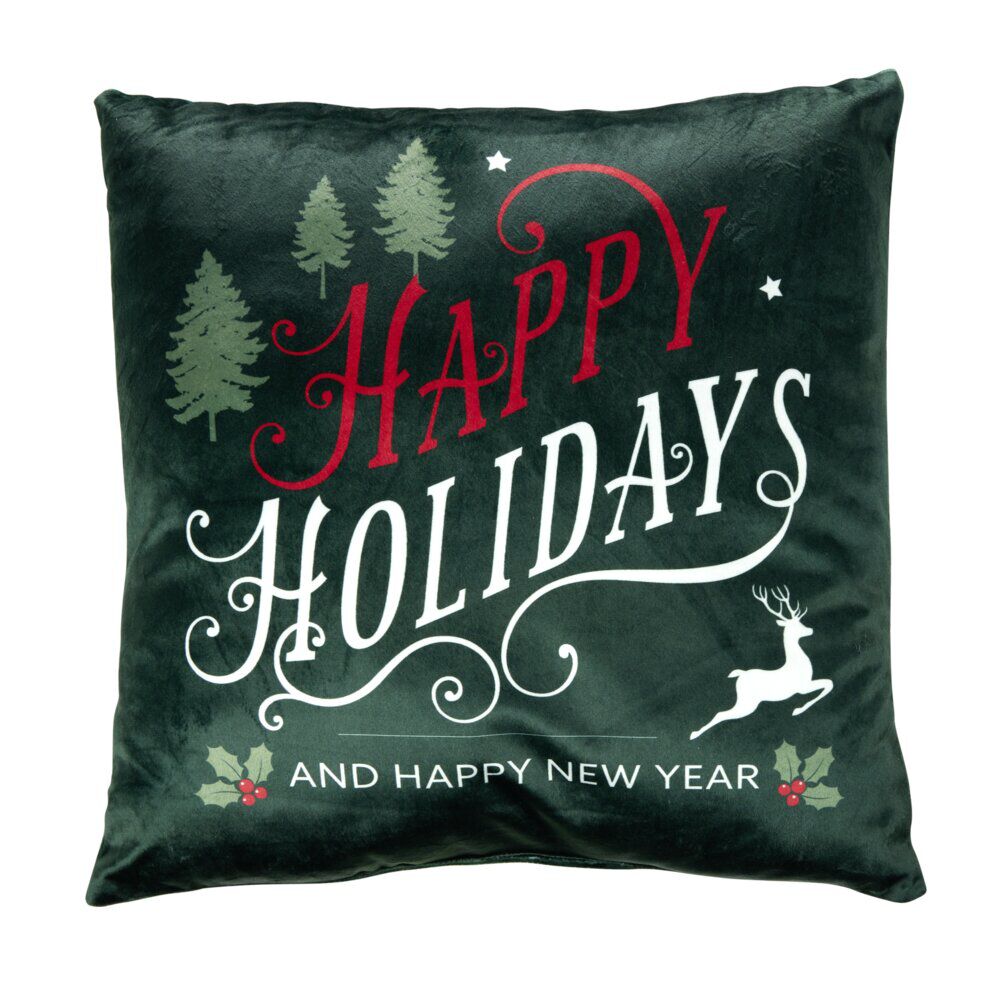 Coussin carré motif No&euml;l 40x40cm (6 modèles)