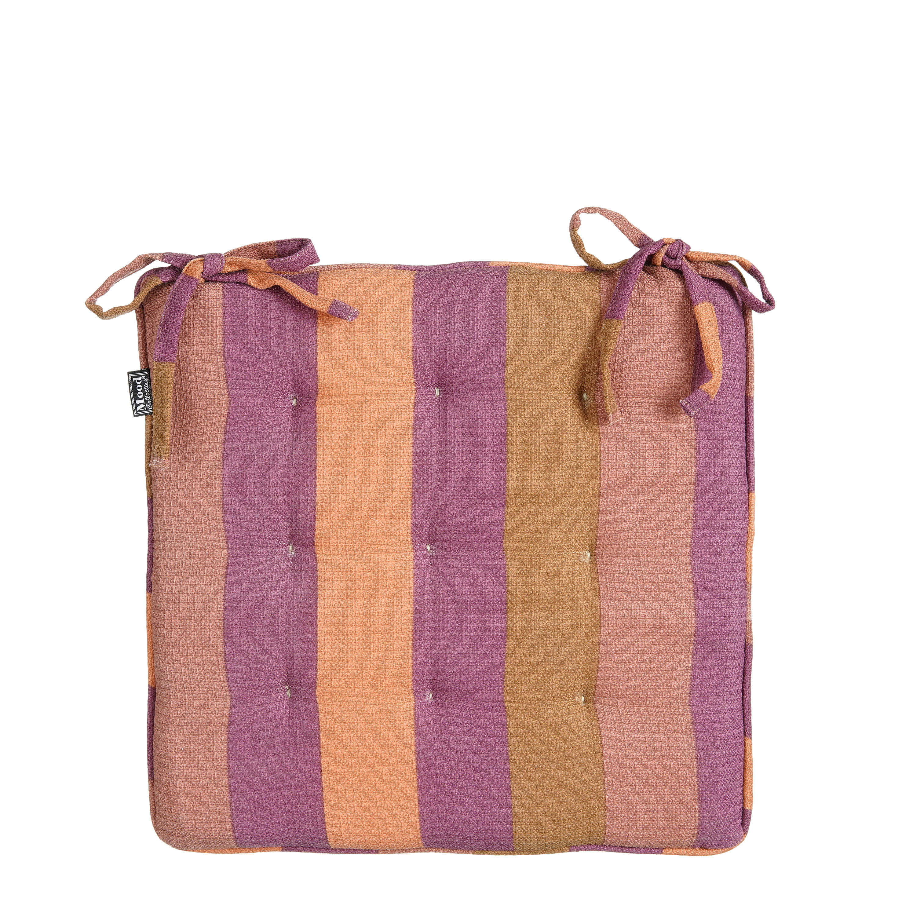 ELAN - Coussin de chaise d'exterieur violet 40x40