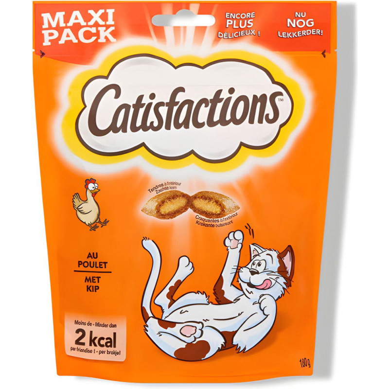 Friandise pour chat au poulet 0,18 kg CATISFACTIONS