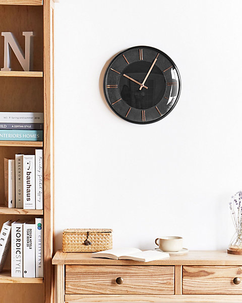 Horloge murale DAROCA 34 cm Noir