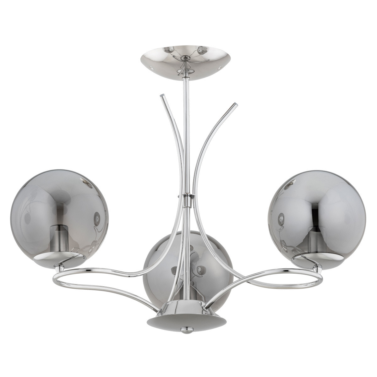 Lampa wisząca chromowana dymiona SENTIA 3xE14x10W wym: 45x50x50 cm Alfa