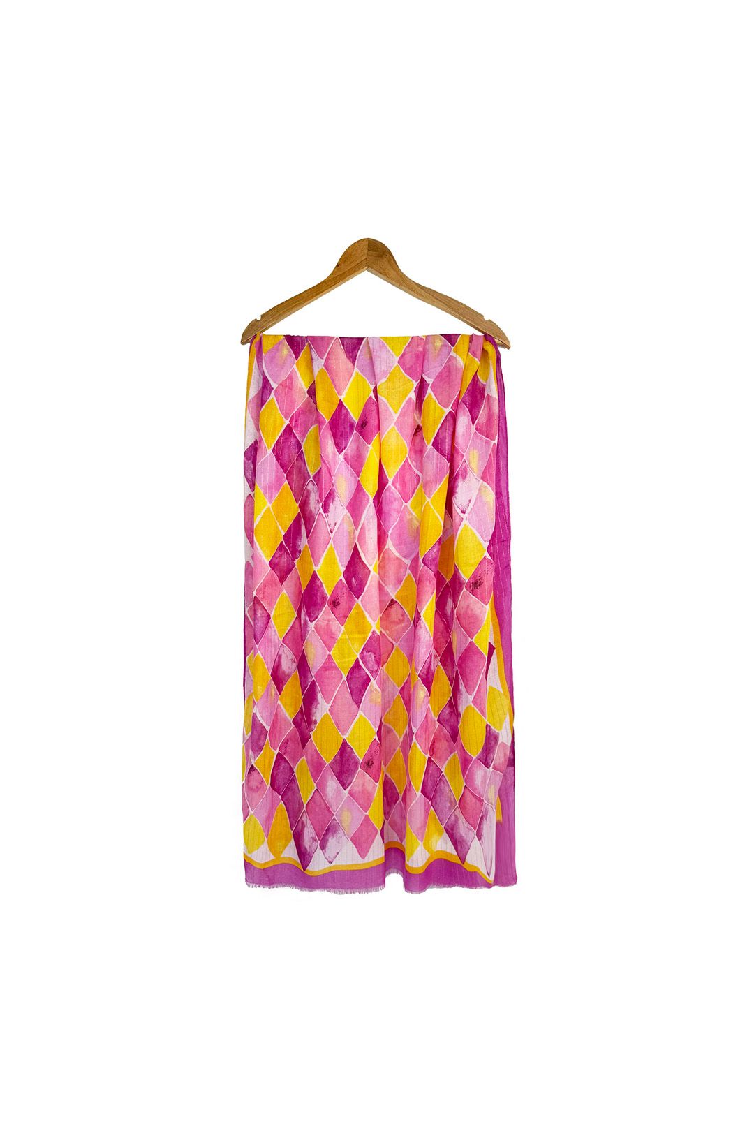 Vellin Abstract Diamond Print Lightweight Summer Scarf