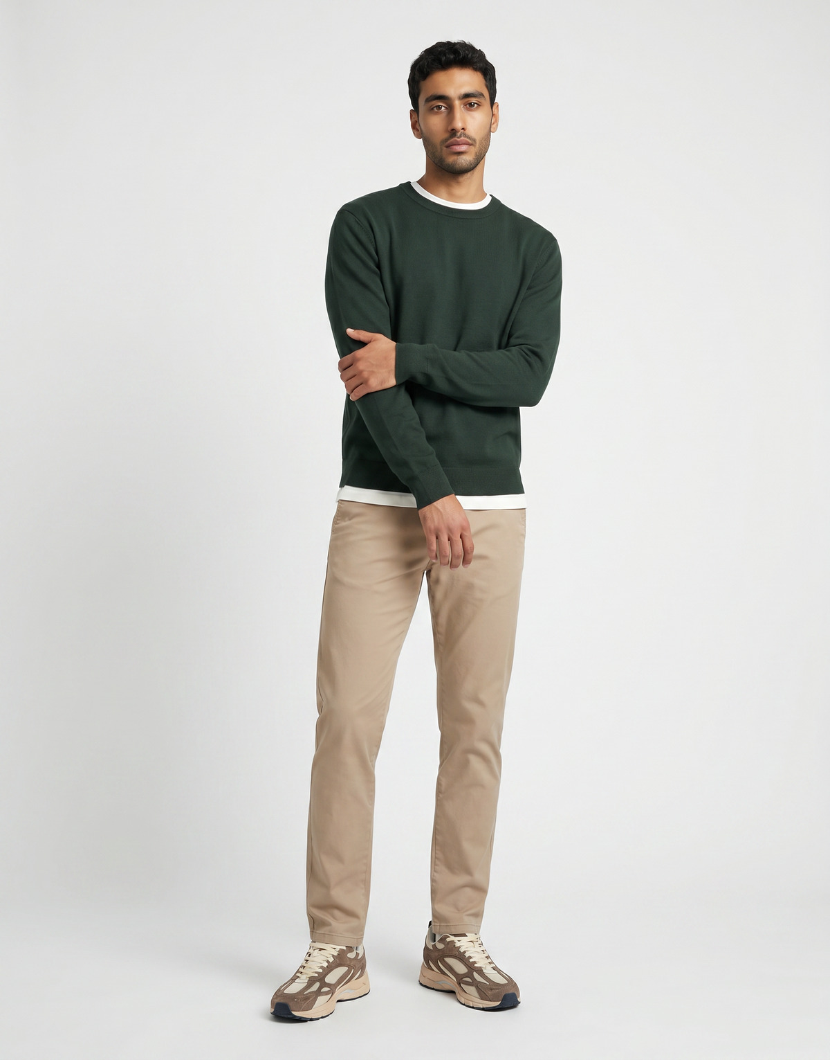 Selected - SLHSLIM-NEW MILES 175 FLEX CHINO - Beige