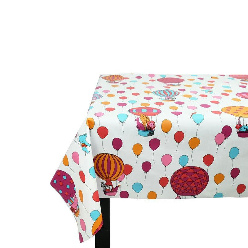 CIRQUE - Nappe enduite rectangle 160 x 200 cm multicolore